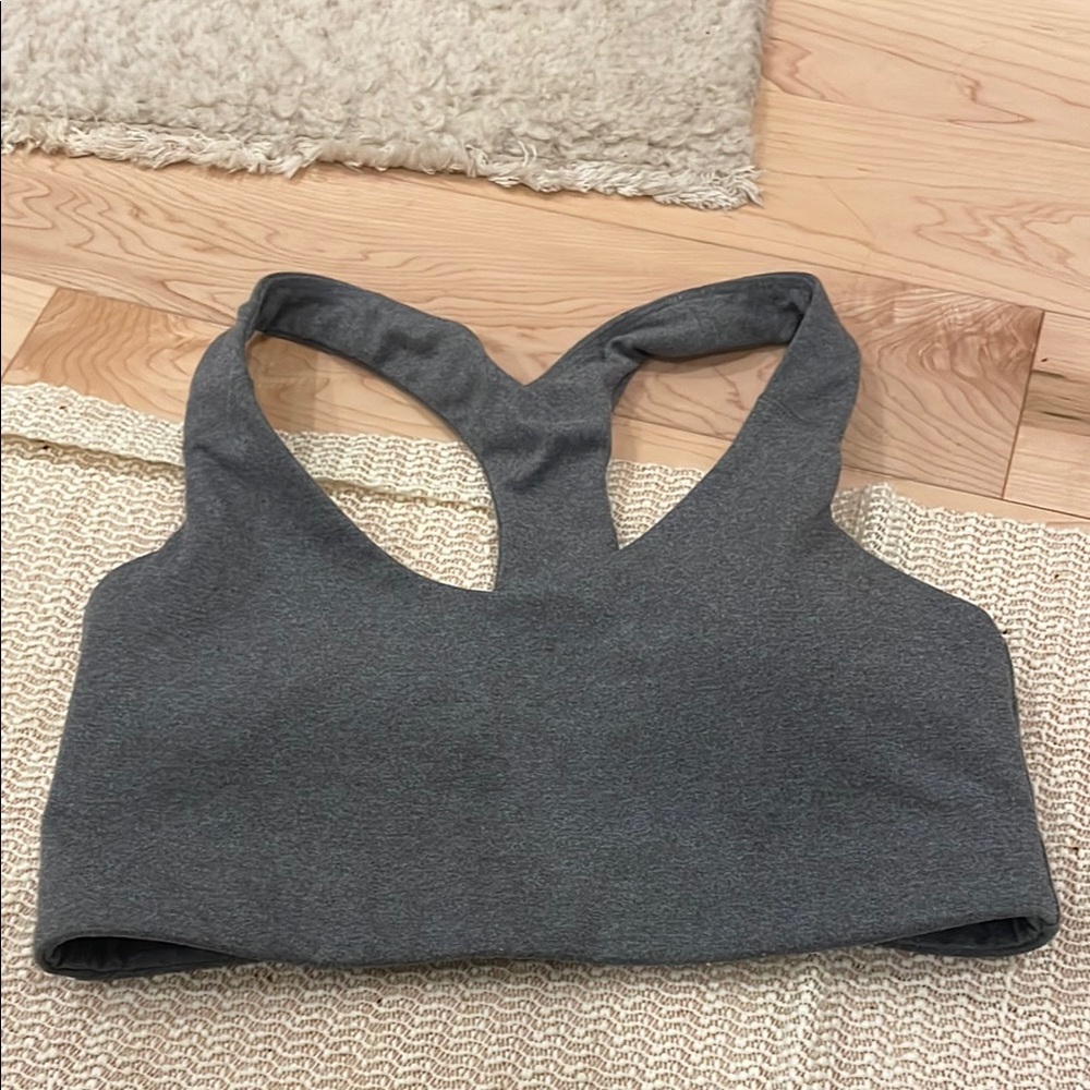 Gray Women's Sports Bra